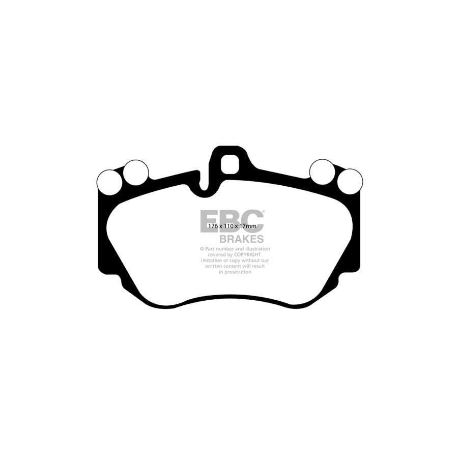 EBC DP51905NDX Audi Lamborghini Porsche Bluestuff NDX Front Brake Pads  - TRW/Brembo Caliper (Inc. A8, Murcielago, Cayenne) 2 | ML Performance UK Car Parts