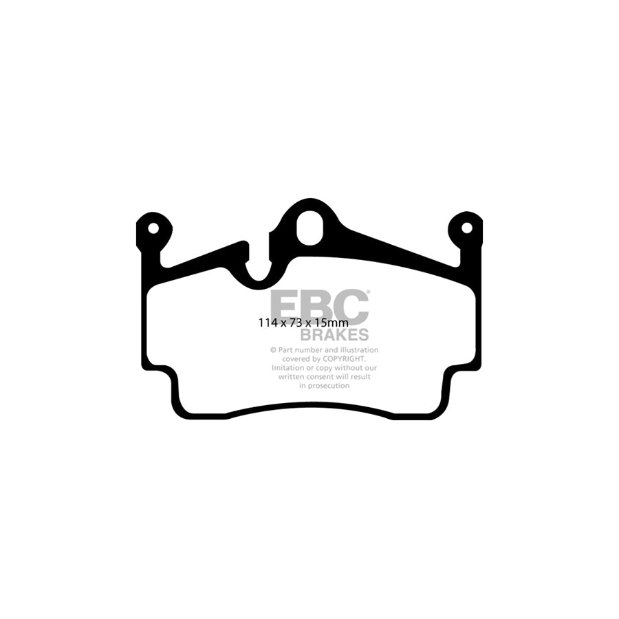 EBC DP81920RPX Porsche RP-X Full Race Rear Brake Pads - Brembo Caliper 2 | ML Performance UK Car Parts