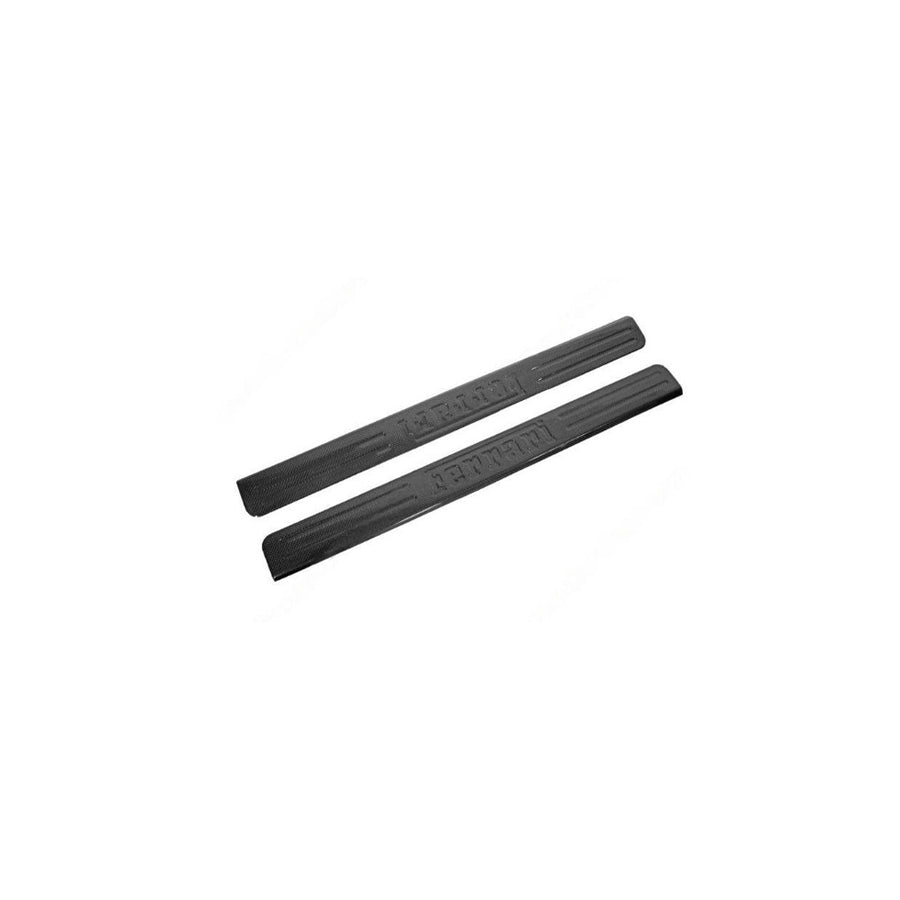 Carbon Fiber Right and Left Embossed Door Sill Trim - Ferrari F8 Tributo, 488 GTB/Spider 2016+ | Supercar Parts UK