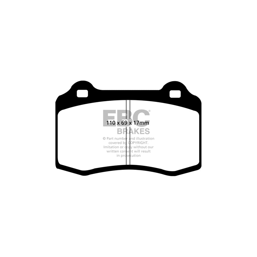 EBC DP41031R Bugatti Chrysler Fiat Ford Yellowstuff Front/Rear Brake Pads - Girling/TRW/Brembo Caliper 2 | ML Performance UK Car Parts