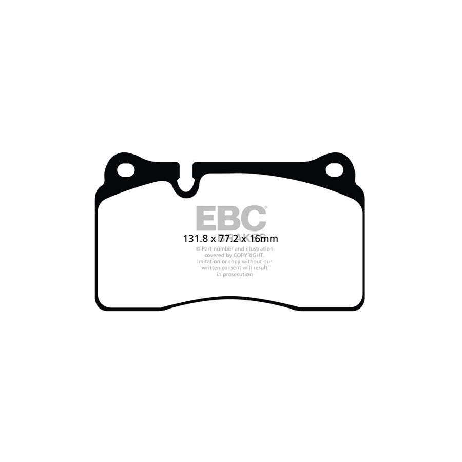 EBC DP82070RPX Audi Alpina Ferrari Renault RP-X Full Race Front Brake Pads - Brembo/Girling/TRW/Bosch/ATE Caliper 2 | ML Performance UK Car Parts