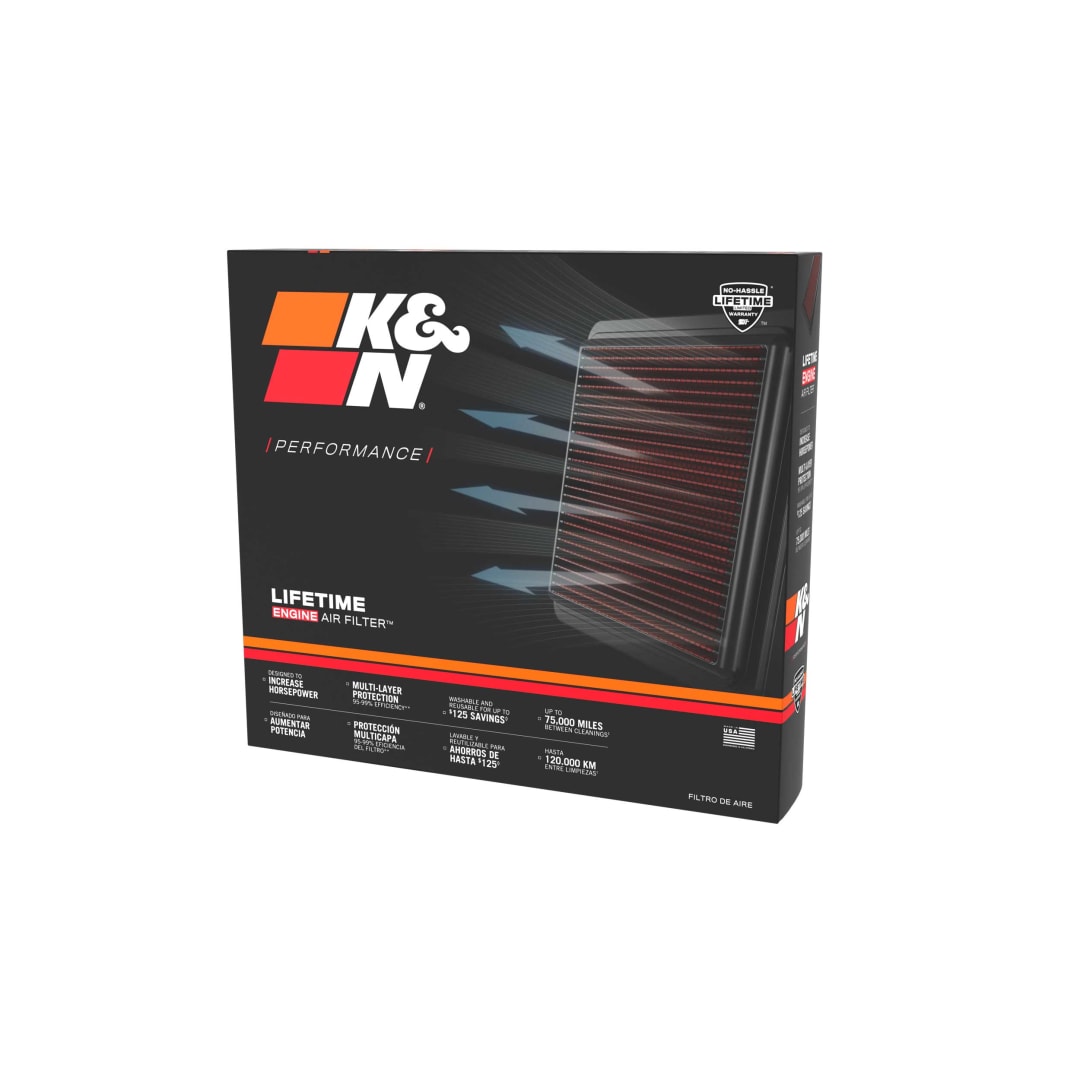 K&N 33-3181 High-Flow Original Lifetime Engine Air Filter - MERCEDES BENZ SL55 AMG V8-4.0L F/I (2 PER BOX)