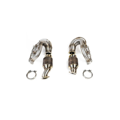 Fabspeed Porsche 981 Cayman GT4 / Boxster Spyder RENNKRAFT™ Modular Headers with HJS Catalytic Converters (2015-2016) | Supercar Parts UK