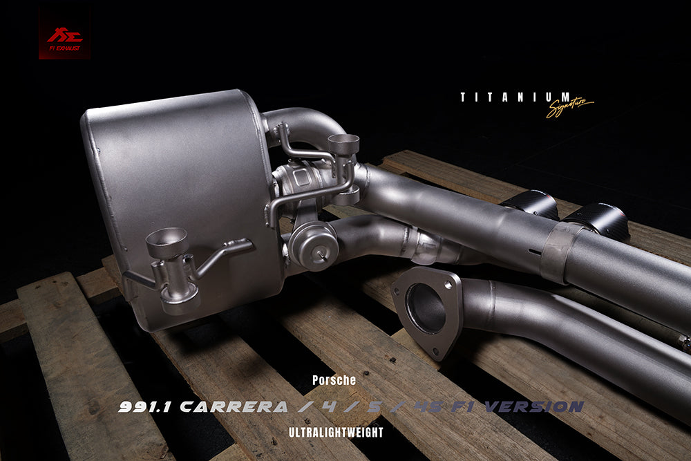 FI Exhaust Porsche 991.1 Carrera/S  F1 Version  Titanium Signature Series  2011-2015 | Supercar Parts UK Car Parts