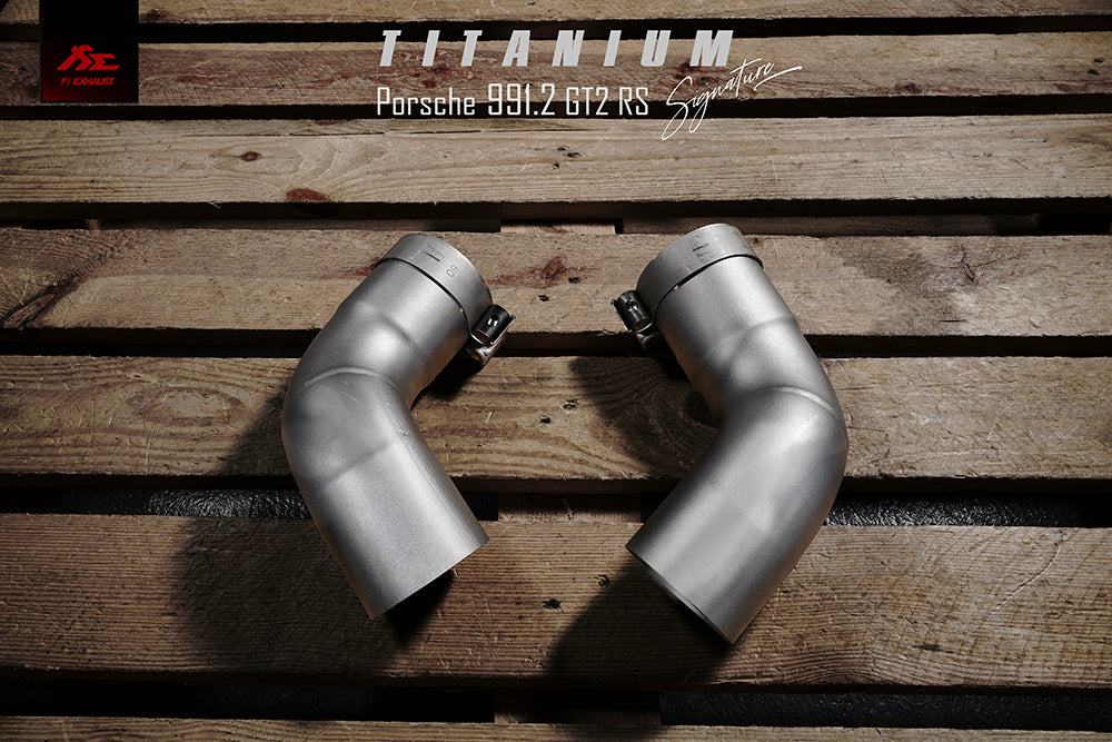 FI Exhaust PH-GT2Ti-NCAT + PH-GT2Ti-CBV Catless Downpipe (Titanium) + Valvetronic Muffler (Titanium) | Supercar Parts UK Car Parts