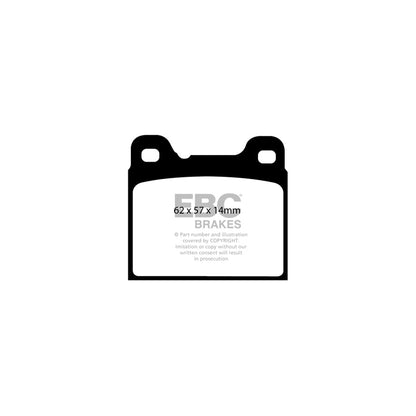 EBC PD01KR808 Volvo Greenstuff Rear Brake Pad & Plain Disc Kit - ATE Caliper 2 | ML Performance UK Car Parts
