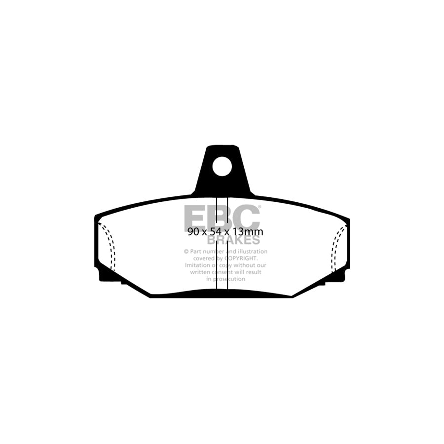 EBC PD01KR805 Volvo V70 XC Greenstuff Rear Brake Pad & Plain Disc Kit - Girling/TRW Caliper 2 | ML Performance UK Car Parts