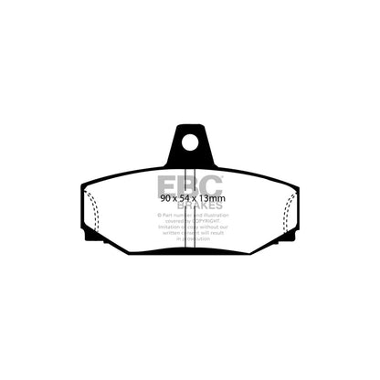 EBC PD01KR805 Volvo V70 XC Greenstuff Rear Brake Pad & Plain Disc Kit - Girling/TRW Caliper 2 | ML Performance UK Car Parts