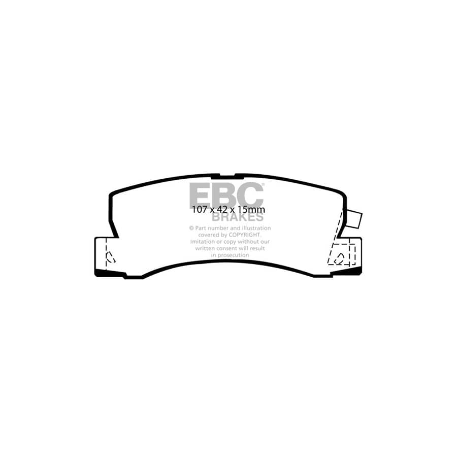 EBC PDKR840 Toyota Avensis Ultimax Rear Brake Pad & Plain Disc Kit - Akebono Caliper 2 | ML Performance UK Car Parts