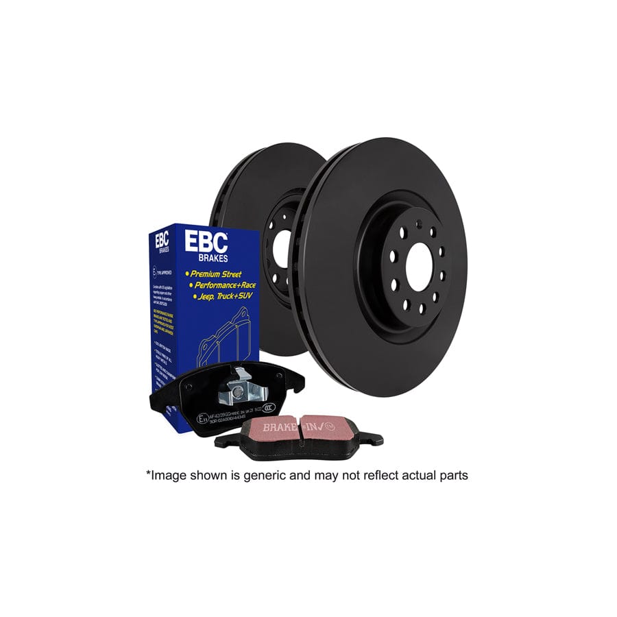 EBC PDKR840 Toyota Avensis Ultimax Rear Brake Pad & Plain Disc Kit - Akebono Caliper 1 | ML Performance UK Car Parts