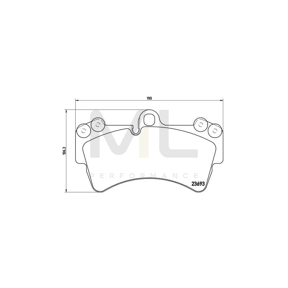 Brembo P 85 065 Brake Pad Set Prepared For Wear Indicator, With Counterweights Supercar Parts UK Car Parts