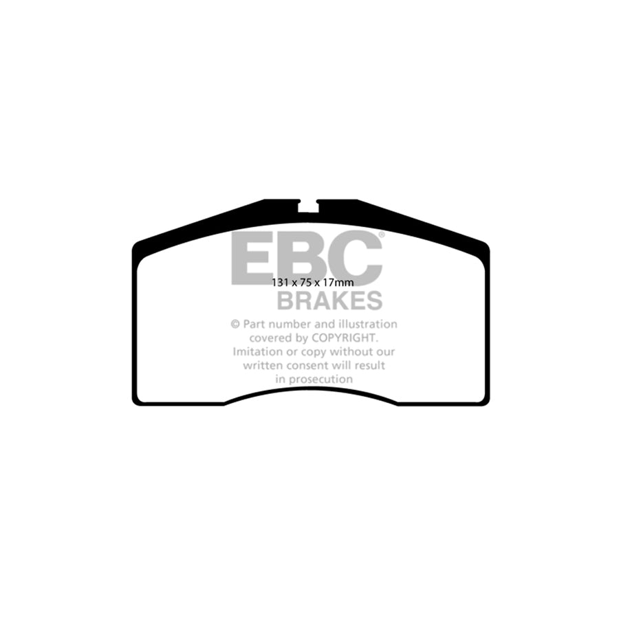 EBC DP3997C Audi Porsche Redstuff Front Brake Pads - Brembo Caliper 2 | ML Performance UK Car Parts