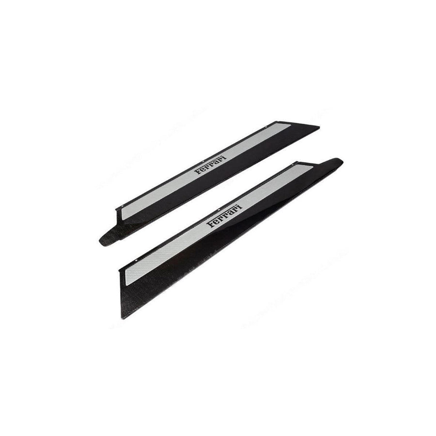 Carbon Fiber, Custom Carbon Fiber Door Sill Steps With Inserts - Ferrari 348 | Supercar Parts UK