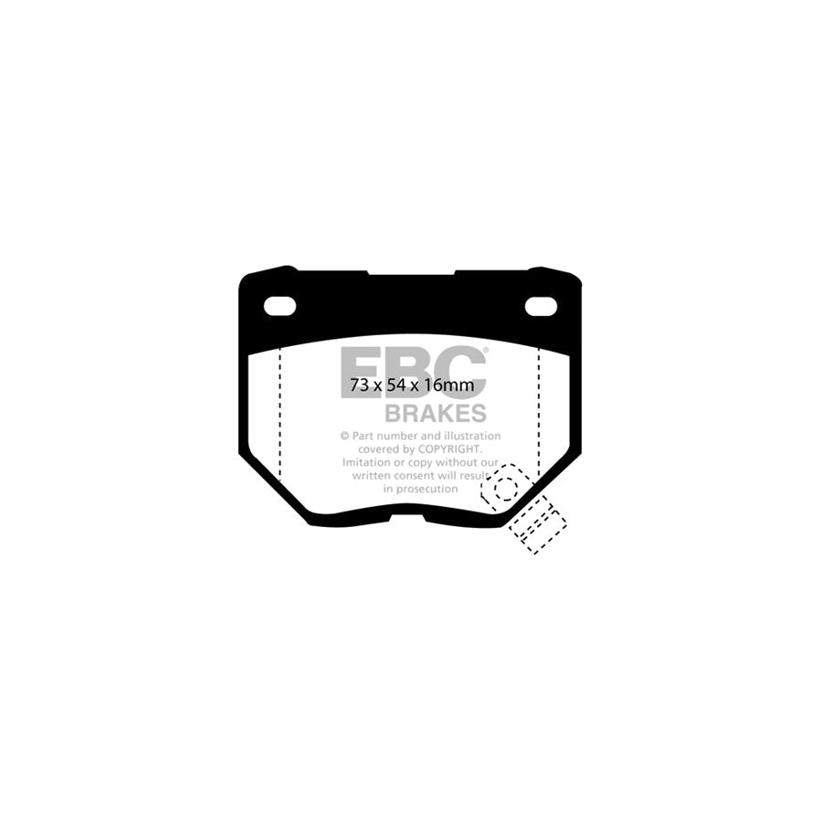 EBC PD14KR547 Nissan Bluestuff Rear Brake Pad & GD Disc Kit (Inc. Skyline & 300ZX) 2 | ML Performance UK Car Parts