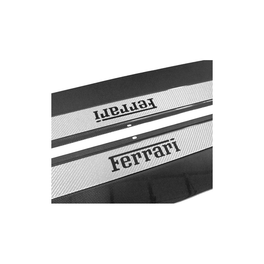 Carbon Fiber, Custom Carbon Fiber Door Steps with Silver Inserts F355 Ferrari | Supercar Parts UK