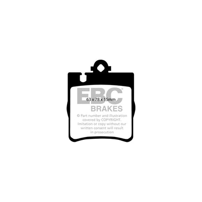 EBC PD07KR124 Mercedes-Benz W/CL/CLC203 C209 W210 Redstuff Rear Brake Pad & USR Disc Kit - ATE Caliper 2 | ML Performance UK Car Parts