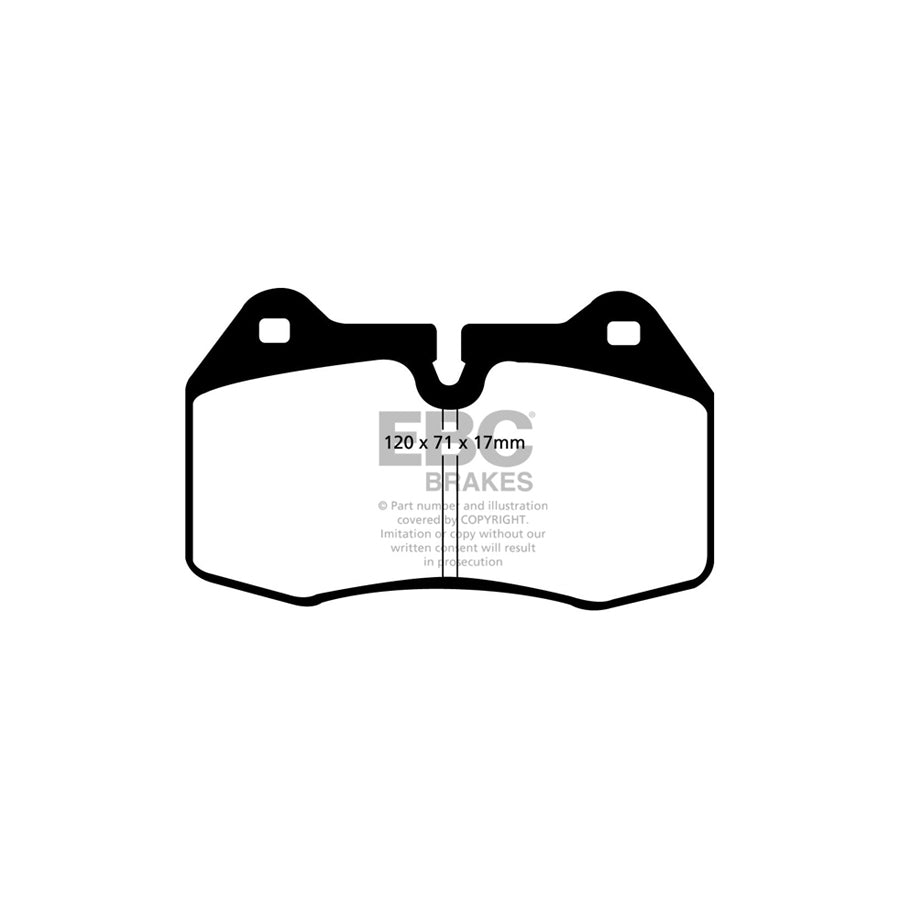 EBC PD15KF027 Nissan Skyline Orangestuff Front Brake Pad & GD Disc Kit - Brembo Caliper 2 | ML Performance UK Car Parts