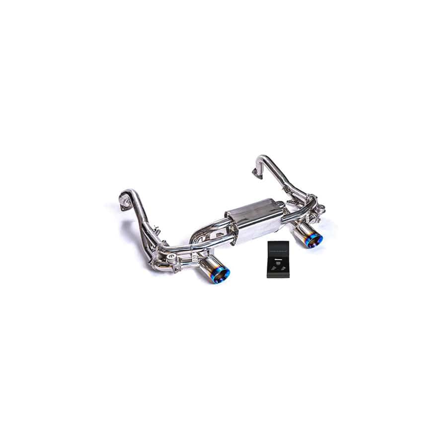 Armytrix P82G4-DS38B Valvetronic Exhaust System Porsche 718 Cayman GT4 2019+ with Dual Blue Coated 4" | Supercar Parts UK UK Car Parts