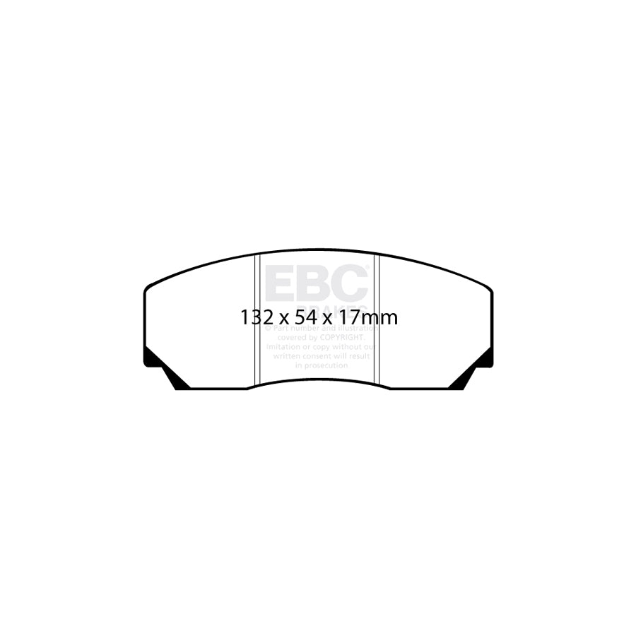 EBC DP9002 Aston Martin Jaguar Noble Opel Orangestuff Front/Rear Brake Pads - Girling/TRW/AP/ATE Caliper 2 | ML Performance UK Car Parts