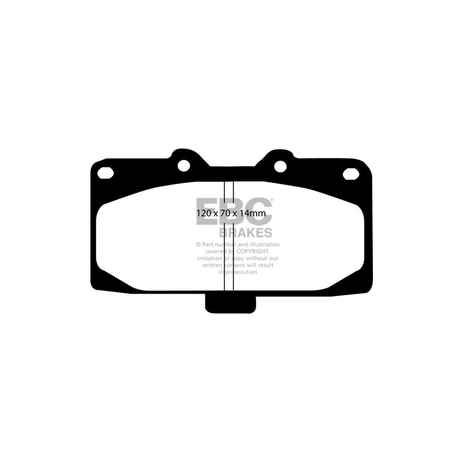 EBC DP31200C Mitsubishi Nissan Subaru Redstuff Front Brake Pads - Sumitomo Caliper 2 | ML Performance UK Car Parts