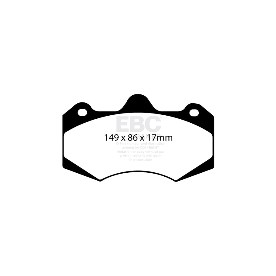 EBC DP9042 Aston Martin Ginetta Morgan Vauxhall Orangestuff Front/Rear Brake Pads - AP Caliper 2 | ML Performance UK Car Parts