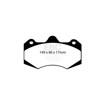 EBC DP8042RP1 Aston Martin Ginetta Morgan Vauxhall RP-1 Full Race Front/Rear Brake Pads - AP Caliper 2 | ML Performance UK Car Parts