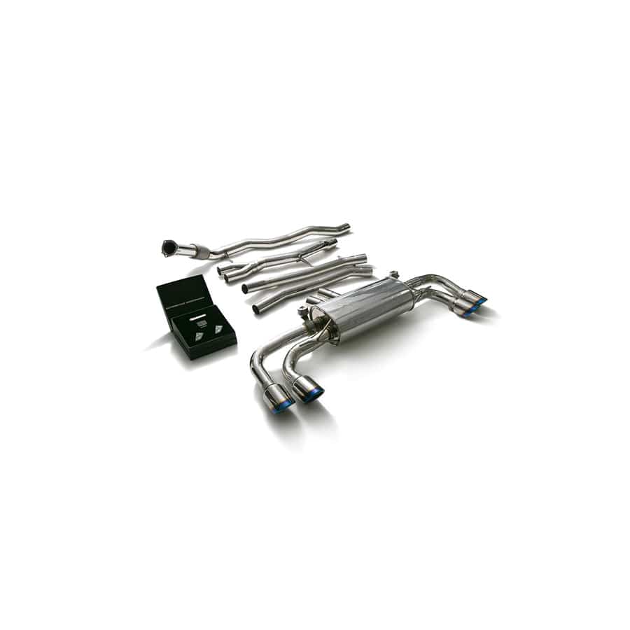 Armytrix PE3T1-QS30B Valvetronic Exhaust System Porsche Cayenne 2018+ with Quad Blue Coated 4" | Supercar Parts UK UK Car Parts