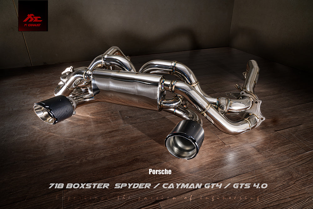 FI Exhaust Porsche 718 GT4/Spyder (OPF)  2020+ | Supercar Parts UK Car Parts