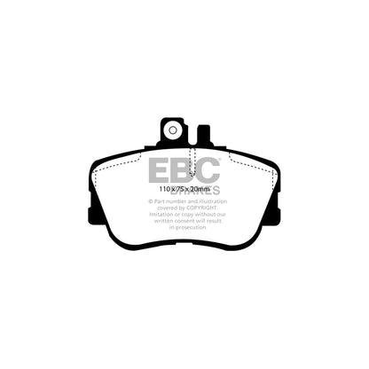 EBC PD06KF395 Mercedes-Benz W202 Greenstuff Front Brake Pad & USR Disc Kit - ATE Caliper 2 | ML Performance UK Car Parts