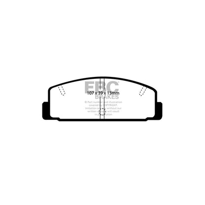 EBC DP729 Daihatsu Mazda Ultimax Rear Brake Pads - Akebono Caliper 2 | ML Performance UK Car Parts