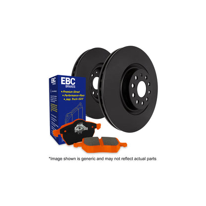 EBC PD05KF212 Chevrolet Corvette C5 Orangestuff Front Brake Pad & Plain Disc Kit 1 | ML Performance UK Car Parts