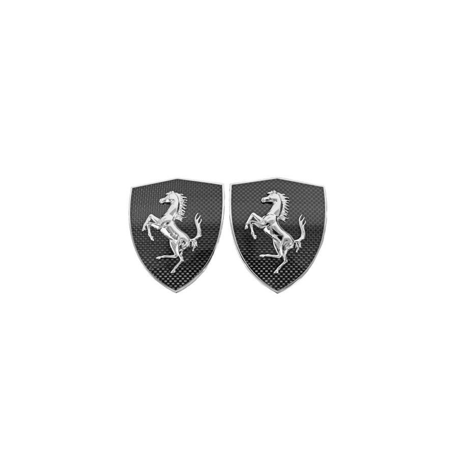 Carbon Fiber Scuderia Shields / Fender Badges - Ferrari 488 (GTB/Spider)  | Supercar Parts UK