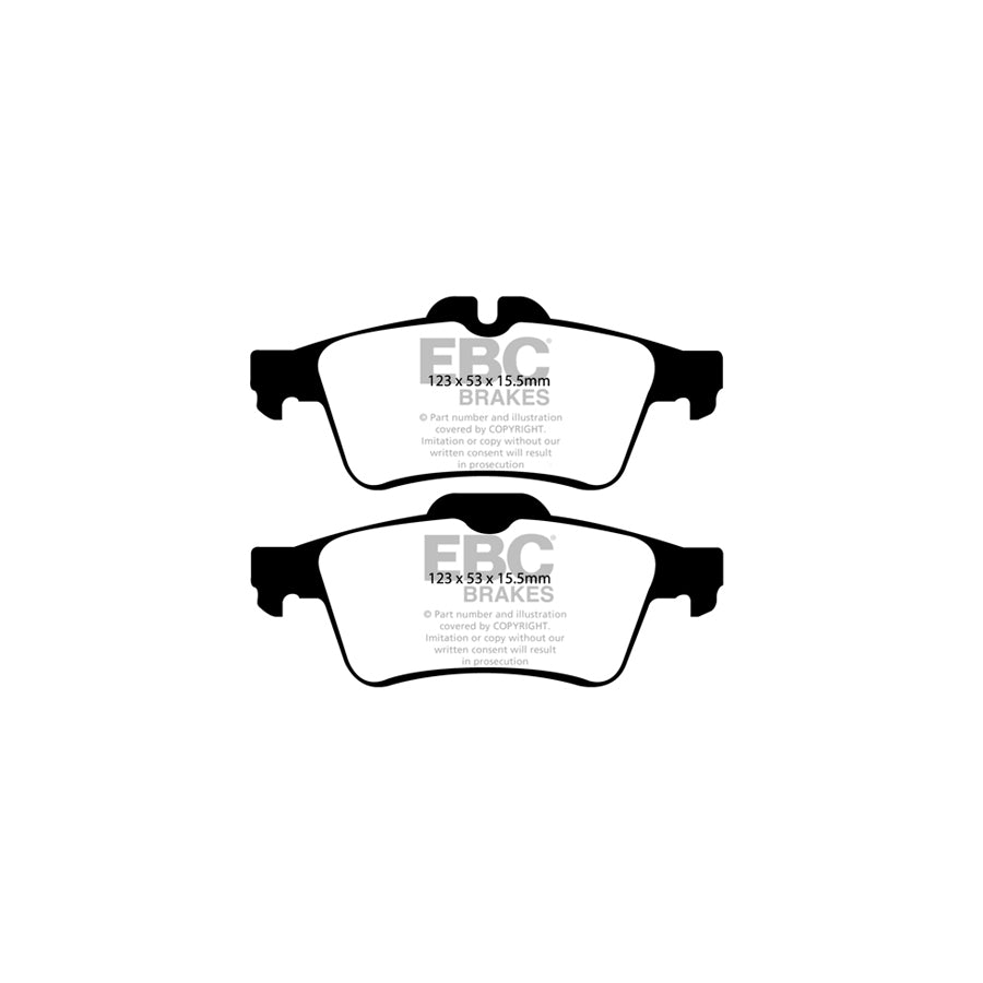 EBC PD01KR828 Renault Laguna 3 Greenstuff Rear Brake Pad & Plain Disc Kit - ATE Caliper 2 | ML Performance UK Car Parts