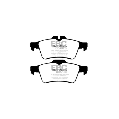 EBC PD01KR828 Renault Laguna 3 Greenstuff Rear Brake Pad & Plain Disc Kit - ATE Caliper 2 | ML Performance UK Car Parts