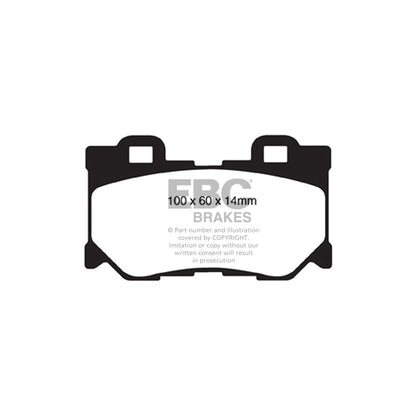 EBC PD01KR837 Infiniti Greenstuff Rear Brake Pad & Plain Disc Kit - Akebono Caliper (Inc. Q50 & Q70) 2 | ML Performance UK Car Parts