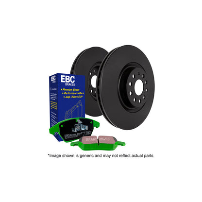 EBC PD01KR839 Ford Mustang Greenstuff Rear Brake Pad & Plain Disc Kit 1 | ML Performance UK Car Parts