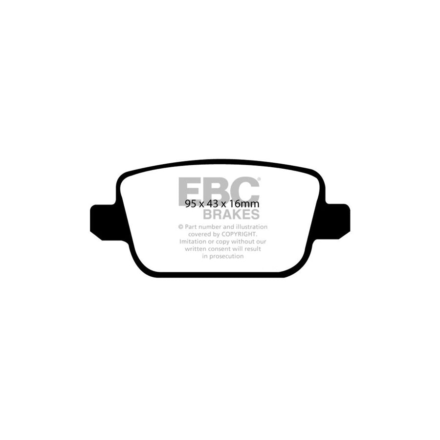 EBC PD01KR844 Volvo Greenstuff Rear Brake Pad & Plain Disc Kit - TRW Caliper (Inc. S80 Mk2, V70 Mk3, XC70 Mk2) 2 | ML Performance UK Car Parts