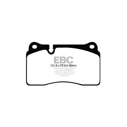 EBC DP82070RP1 Audi Alpina Ferrari Renault RP-1 Full Race Front Brake Pads - Brembo/Girling/TRW/Bosch/ATE Caliper 2 | ML Performance UK Car Parts