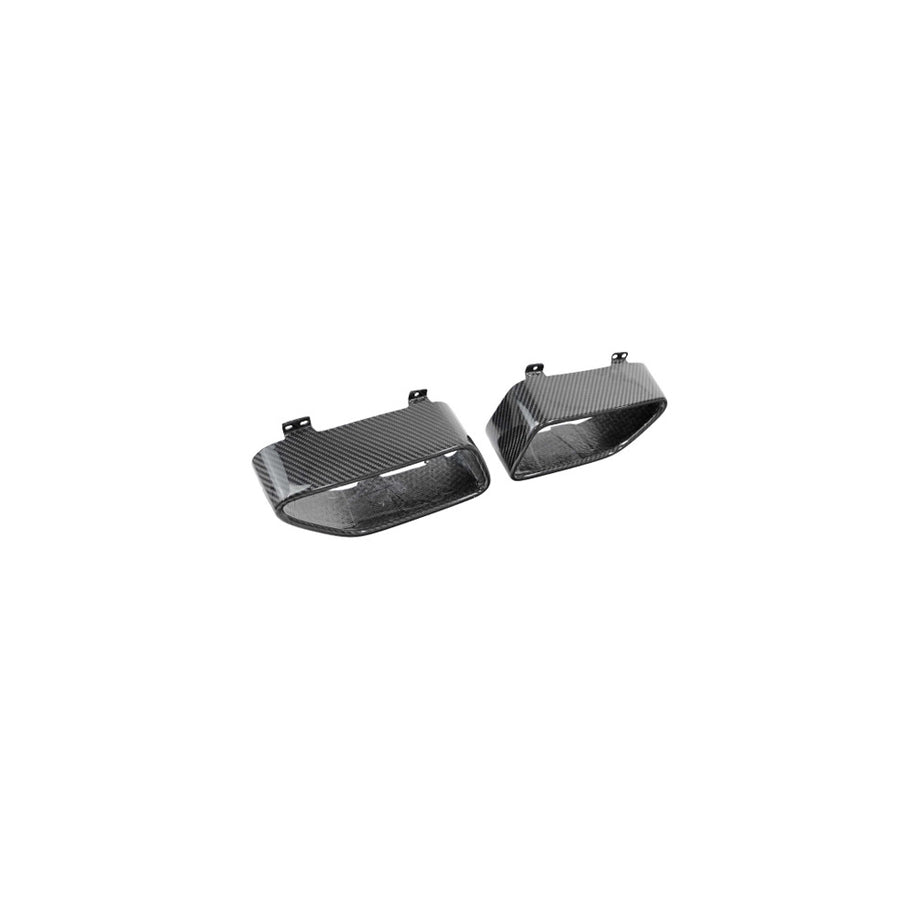 Carbon Fiber Silver Mesh Tail Pipe Tips - McLaren MP4-12C/650S | Supercar Parts UK