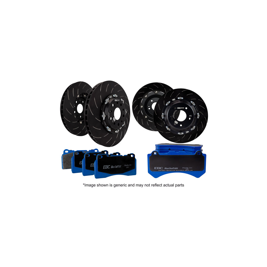 EBC P2DK045RP1 Porsche Full Vehicle Kit RP1 Full Race Pads & 2-Piece Fully-Floating Discs - Brembo Caliper 1 | ML Performance UK Car Parts