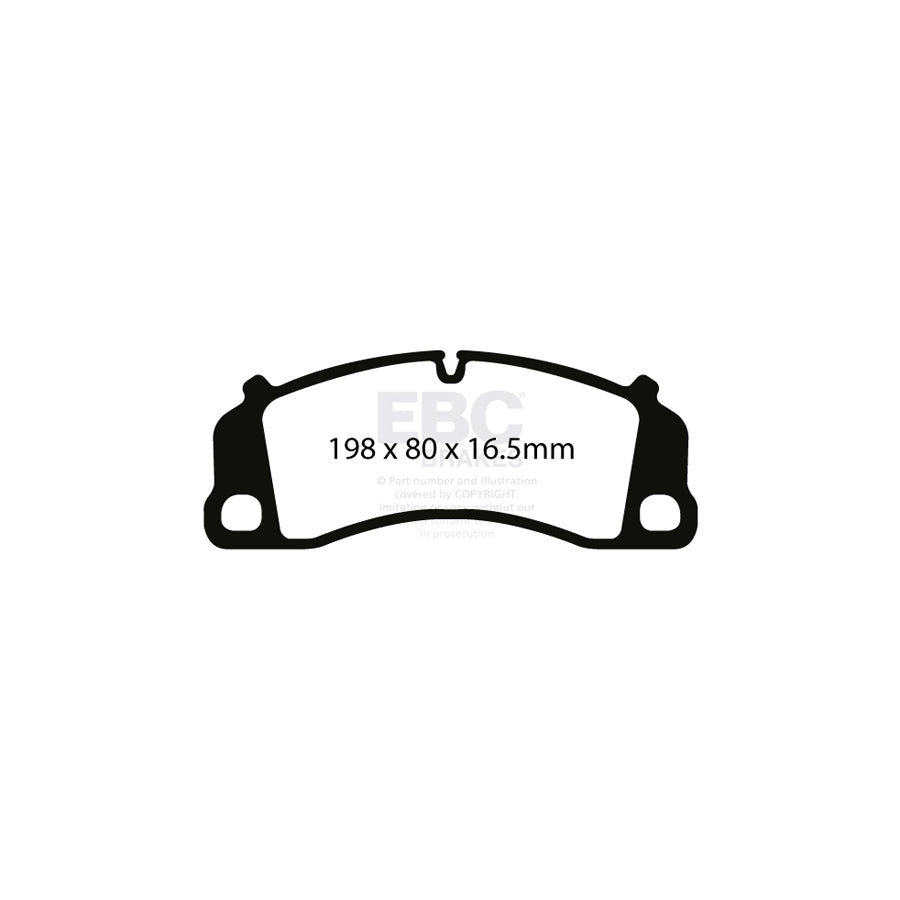 EBC DP82206RP1 Porsche RP-1 Full Race Front Brake Pads - Brembo Caliper 2 | ML Performance UK Car Parts