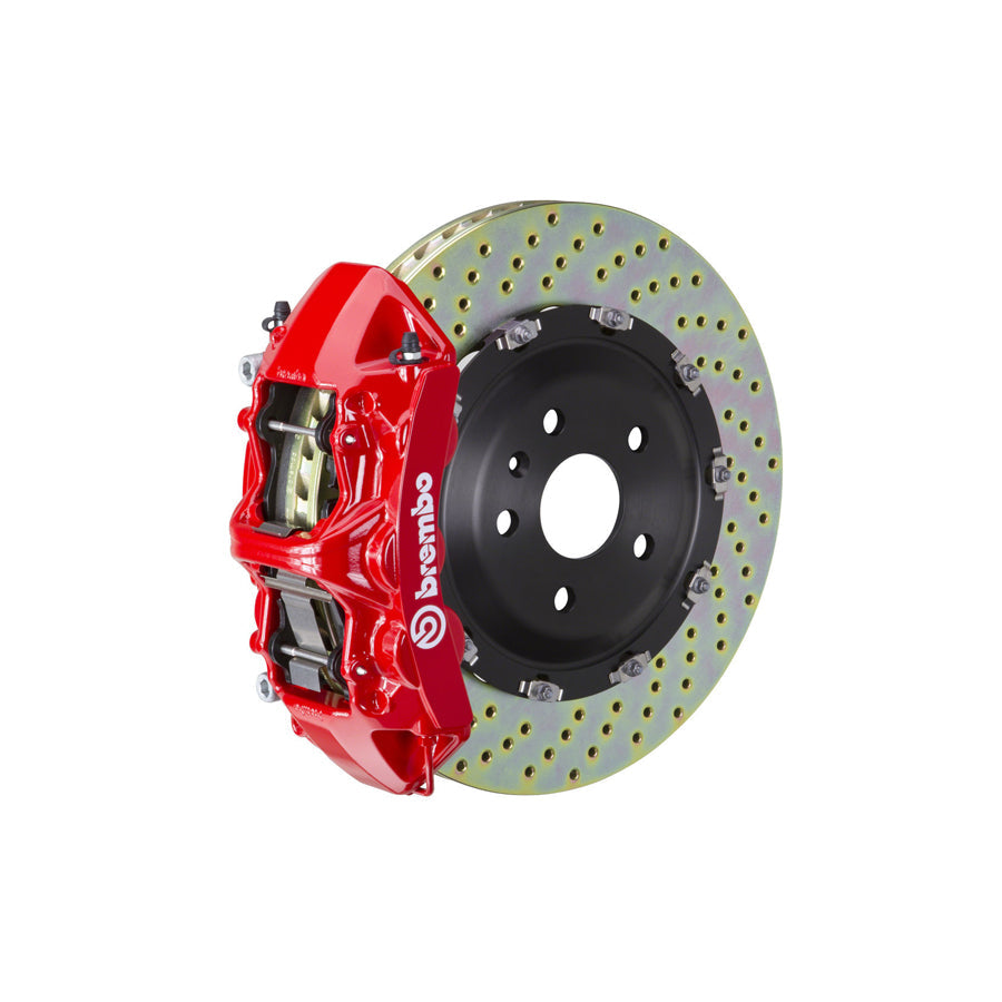 Brembo 1N1.8501A Cadillac Chevrolet Front GT 6-Pistons Drilled 2-piece Big Brake Kit 365x34mm (Inc. XLR, Corvette)