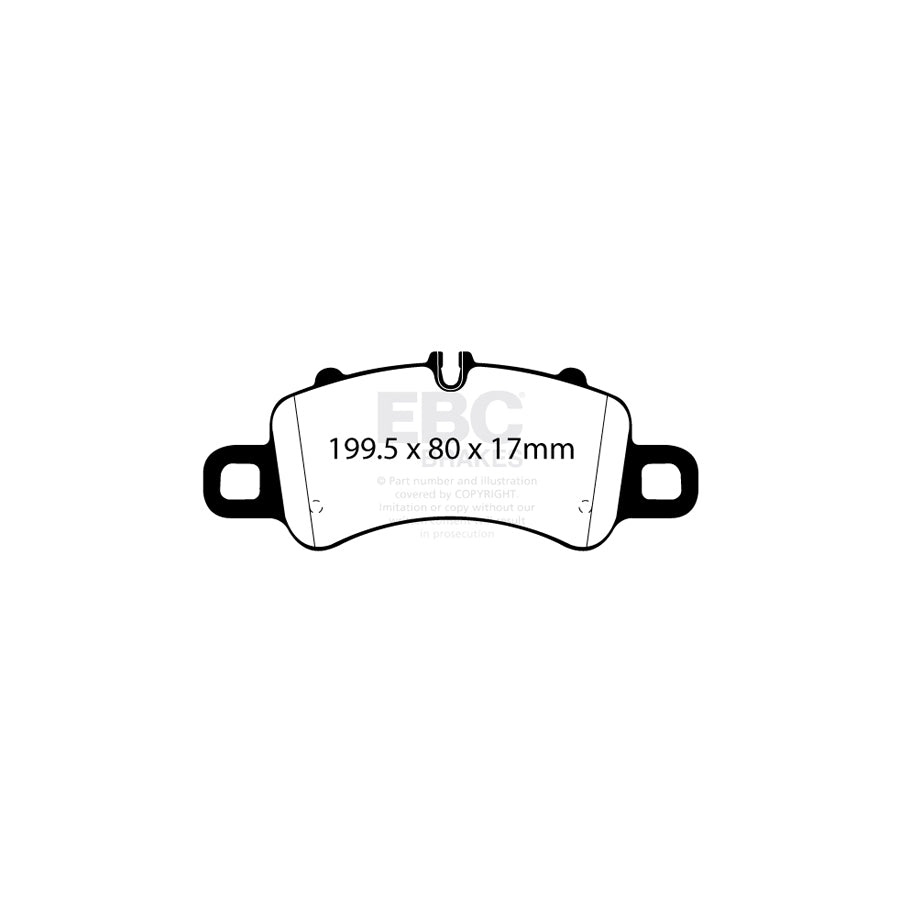 EBC DP82307RP1 Porsche RP-1 Full Race Front Brake Pads - Brembo Caliper 2 | ML Performance UK Car Parts