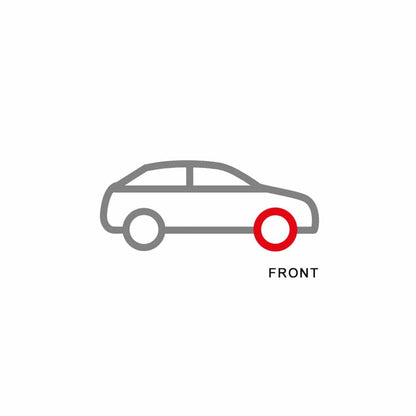 EBC PD02KF056 Audi Porsche Redstuff Front Brake Pad & Plain Disc Kit - Brembo Caliper (Inc. RS2 & 968) 4 | ML Performance UK Car Parts