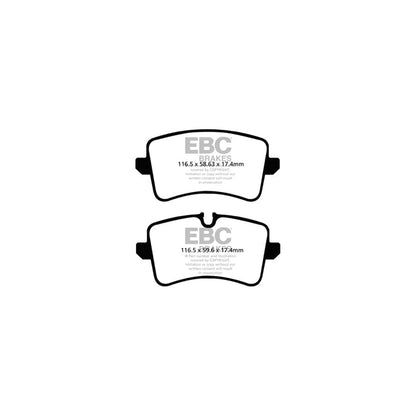 EBC PDKR082 Audi Porsche Ultimax Rear Brake Pad & Plain Disc Kit - TRW Caliper 2 | ML Performance UK Car Parts