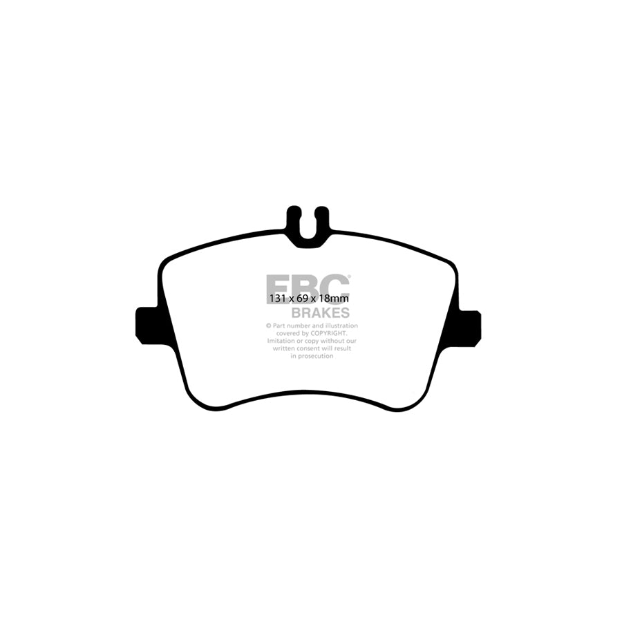 EBC PD08KF338 Mercedes-Benz W/CL/CLC203 C209 R171 Yellowstuff Front Brake Pad & USR Disc Kit - ATE Caliper 2 | ML Performance UK Car Parts