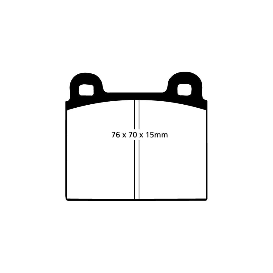 EBC DP2103 BMW Ferrari Mercedes-Benz Porsche Greenstuff Front/Rear Brake Pads - ATE/Dunlop Caliper 2 | ML Performance UK Car Parts