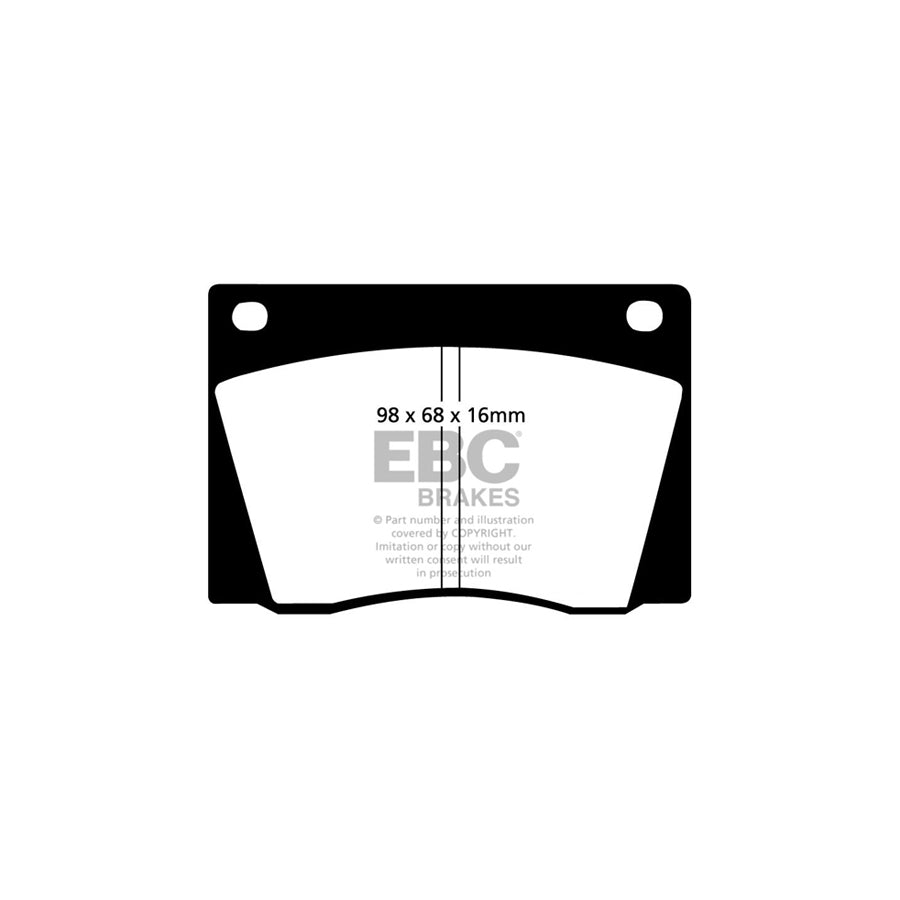 EBC DP3108C Aston Martin Ferrari Monteverdi Panther Redstuff Front Brake Pads - Girling/TRW Caliper 2 | ML Performance UK Car Parts