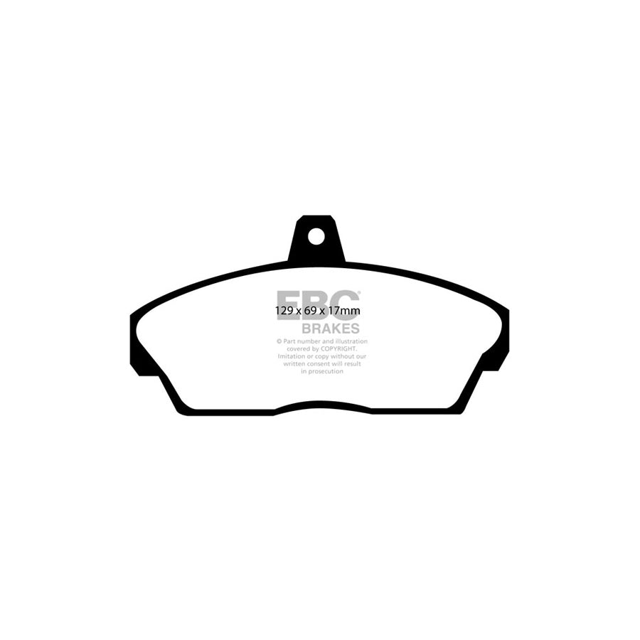 EBC DP4815R Honda Phantom Rover Yellowstuff Front Brake Pads - Akebono/Girling/TRW Caliper 2 | ML Performance UK Car Parts