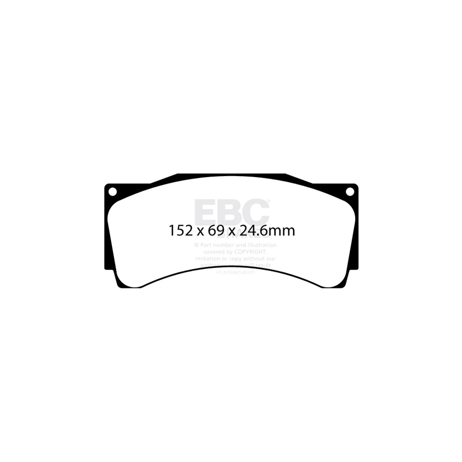 EBC DP8080RPX Alcon Mercedes-Benz Opel Peugeot Front RP-X Brake Pads 2 | ML Performance UK Car Parts